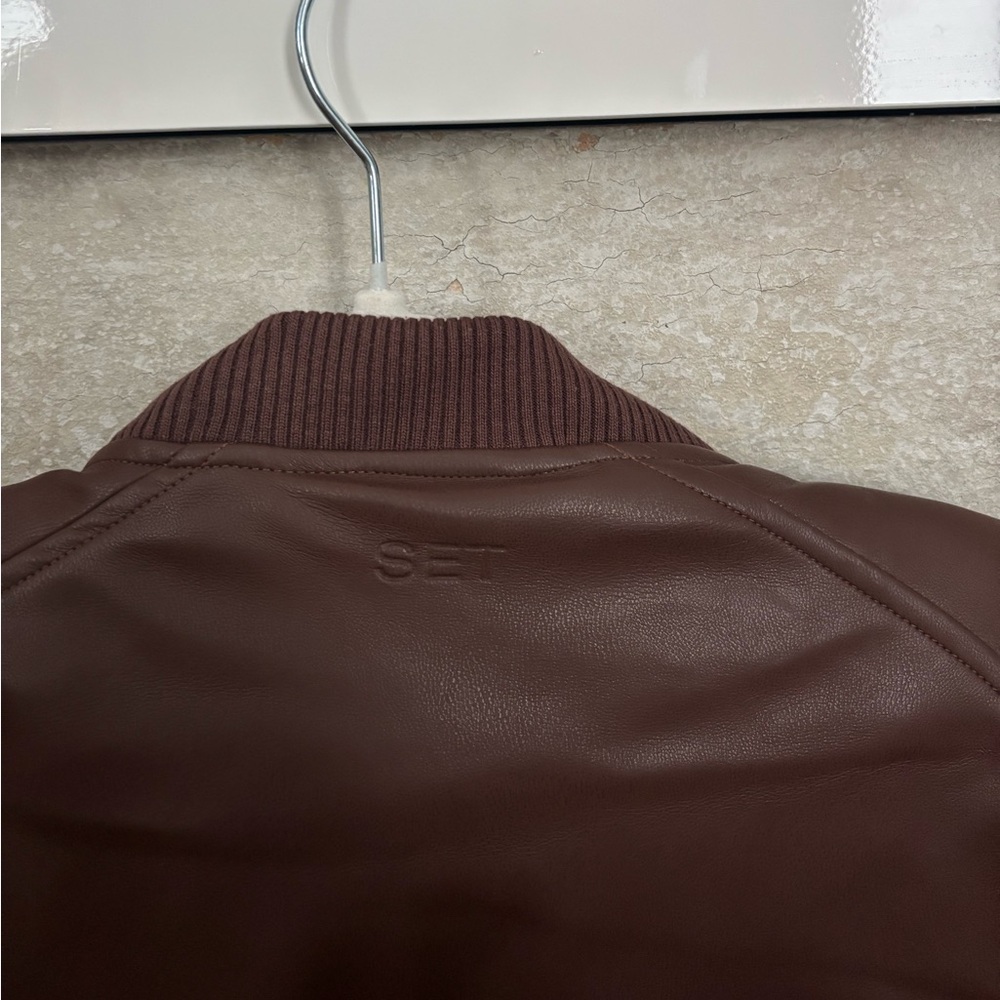 Set Active Brown Bomber Jacket, Medium - image 4